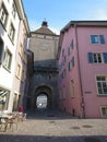 Laufenburg, Tower, gate with the clock, Switzerland
