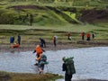 Laugavegur, ford crossing Iceland