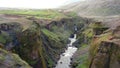 Laugavegur trail extended to Skogar Royalty Free Stock Photo