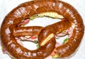 Laugenbrezel - pastry pretzel, food Royalty Free Stock Photo