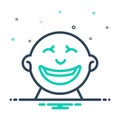 Mix icon for Laugh, guffaw and jibe Royalty Free Stock Photo