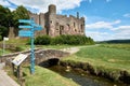 Laugharne castle, wales, pic taked in a sunny day Royalty Free Stock Photo