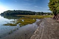 Laugharne And Taf Estuary Near Laugharne Caste And Hut Of Poet Dylan Thomas In Carmarthenshire In Wales, United Kingdom Royalty Free Stock Photo