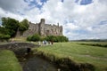 Laugharne, Wales, UK, July 2014, view of Laugharne Castle