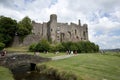 Laugharne, Wales, UK, July 2014, a view of Laugharne Castle Royalty Free Stock Photo