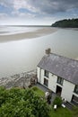 Laugharne, Wales, UK, July 2014, view of Dylan Thomas boathouse Royalty Free Stock Photo