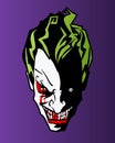 Laughing angry scary Joker face