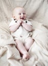 Laughing baby boy Royalty Free Stock Photo