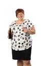 Laughing with a beer Royalty Free Stock Photo