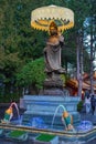 Laughing Buddha at temple in Canada Royalty Free Stock Photo