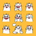 Laughing cat emoticons