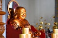 Laughing Chinese Style Maitreya Buddha. Royalty Free Stock Photo