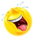 Laughing Emoji Emoticon Royalty Free Stock Photo