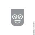 Laughing, emotion icon. Fun, face vector. Humor, smile, positive symbol. style sign for mobile concept and web design. Smile