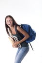 Laughing female student Royalty Free Stock Photo