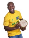 Laughing guy from Brazil loves samba