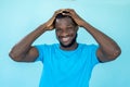 laughing man funny joke happy optimistic portrait Royalty Free Stock Photo