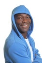 Laughing man in a hoody Royalty Free Stock Photo