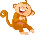 Laughing monkey Royalty Free Stock Photo