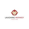 Laughing Monkey Logo for Your Company Royalty Free Stock Photo