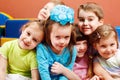 Laughing preschoolers Royalty Free Stock Photo