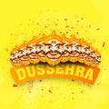 Laughing Ravana for Happy Dussehra celebration.