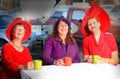 Laughing Red Hat Ladies Royalty Free Stock Photo