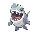 Laughing Shark Sticker On Isolated Tansparent Background, Png, Logo. Generative AI Royalty Free Stock Photo