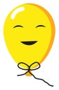 Laughing yellow balloon, icon