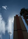 Laughlin, Nevada high rise resort, iridescent clouds