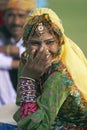 Laughter. Indian Woman Laughing in Jaipur, Rajasthan, India