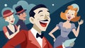 Laughter echoes through the crowd as a comedic gem from the 1940s brings a lighthearted touch to the evenings lineup Royalty Free Stock Photo