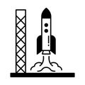 Launch Half Glyph and Line mixing Vector icon which can easily modify or edit