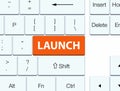 Launch orange keyboard button