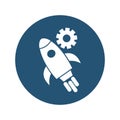 Launch Isolated Vector icon which can easily modify or edit Royalty Free Stock Photo