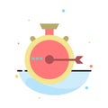 Launch, Management, Optimization, Release, Stopwatch Abstract Flat Color Icon Template Royalty Free Stock Photo