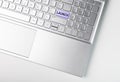 Launch word on laptops keyboard. Start up, new IT project concept Royalty Free Stock Photo