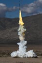 Launch of a Zinc Sulfur Rocket