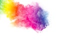 Launched colorful powder Royalty Free Stock Photo