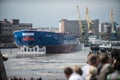 Launched the largest head-nuclear icebreaker Royalty Free Stock Photo