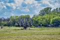 Launcher with four missiles ready to be launched Royalty Free Stock Photo