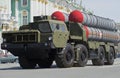 Launcher s-300PM at the rehearsal of parade in honor of Victory Day in St. Petersburg