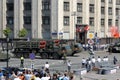 Launchers of the S-350 `Vityaz` air defense missile system on Okhotny Ryad during the parade dedicated to the 75th anniversary of