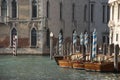 Launches Moored on the Grand Canal.