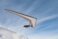 Launching hang glider pilot Royalty Free Stock Photo