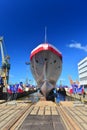 Launching patrol vessel