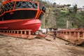 Launching ship in Turkey