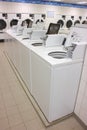 Laundromat-dryers Royalty Free Stock Photo