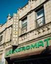 Laundromat vintage sign, Queens, New York Royalty Free Stock Photo