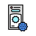 laundry balls color icon vector illustration